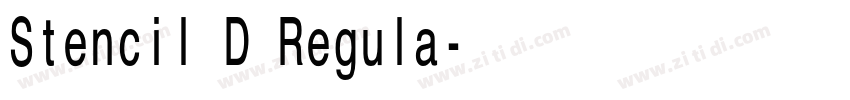 Stencil D Regula字体转换 Stencil D Regula字体转换